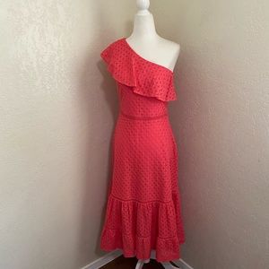 Banana Republic One Shoulder Midi Dress